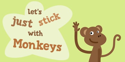 Trained Monkey Font Poster 5