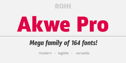 Akwe Pro Font Poster 1