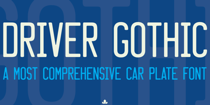 Driver Gothic Font Poster 1