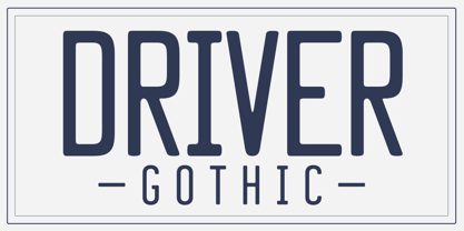 Driver Gothic Font Poster 11
