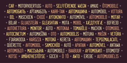 Driver Gothic Font Poster 3