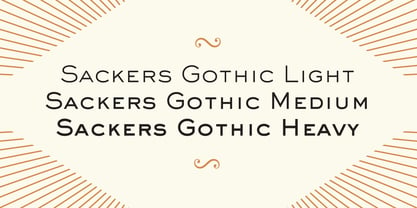 Sackers Gothic Font Poster 3