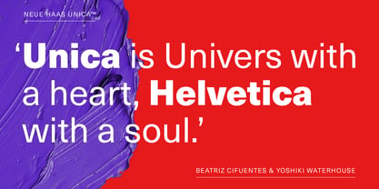 Neue Haas Unica Font Poster 5