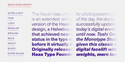 Neue Haas Unica Font Poster 5