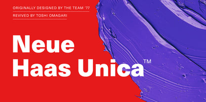 Neue Haas Unica Font Poster 1