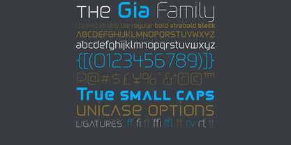 Gia Font Poster 2
