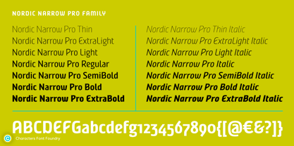 Nordic Narrow Pro Font Poster 6