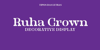 TDL Ruha Crown Font Poster 1