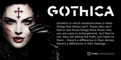 Gothica Font Poster 1