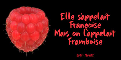 Framboisier Font Poster 1