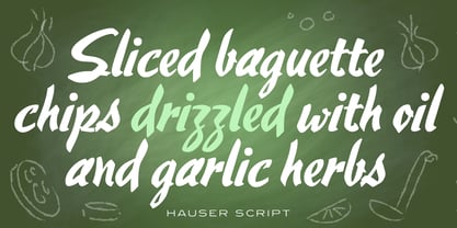 Hauser Script Font Poster 4