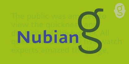 Nubian Font Poster 1