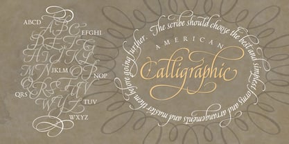 American Calligraphic Font Poster 1