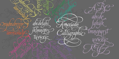 American Calligraphic Font Poster 3