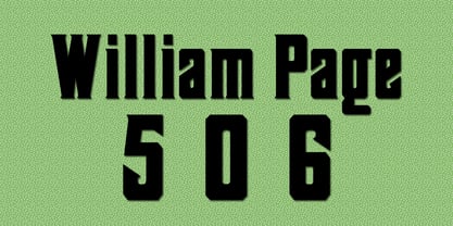 William Page 506 Font Poster 1