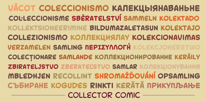 Collector Comic Font Poster 6