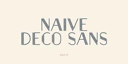 Naive Deco Sans Fuente Póster 1