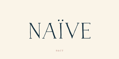 Naive Font Poster 1