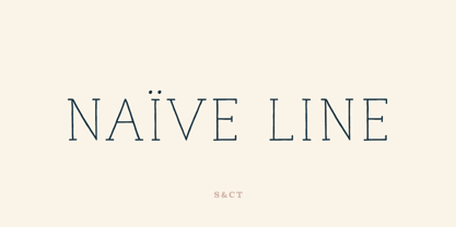 Naive Line Font Poster 1