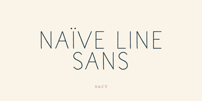 Naive Line Sans Font Poster 1