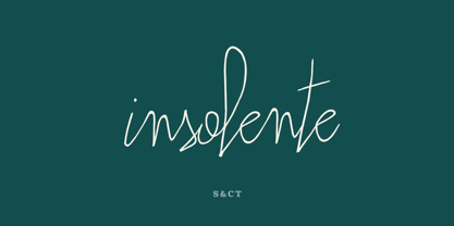 Insolente Font Poster 1