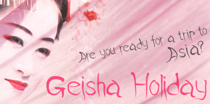 Geisha Holiday Font Poster 1