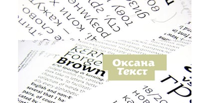 Oksana Text Fuente Póster 4