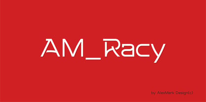 AM Racy Font Poster 4