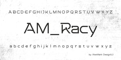 AM Racy Font Poster 2