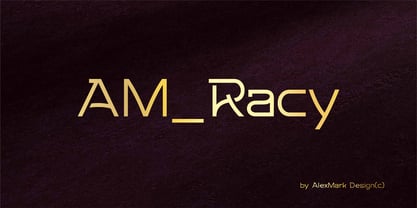 AM Racy Font Poster 1