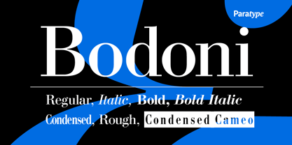 Bodoni Fuente Póster 5