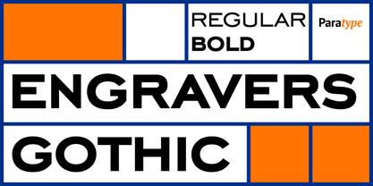 Engravers Gothic Font Poster 5
