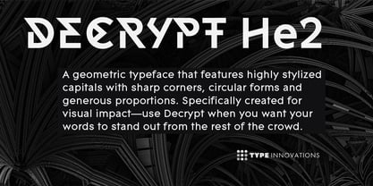 Decrypt He2 Font Poster 1