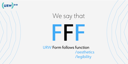URW Form Font Poster 2