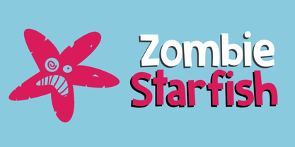 Zombie Starfish Font Poster 1