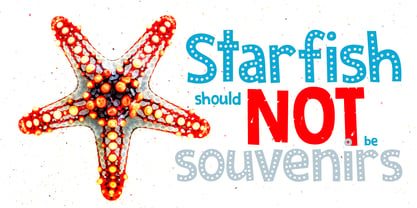 Zombie Starfish Font Poster 4