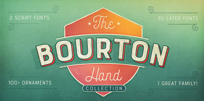Bourton Hand Font Poster 1