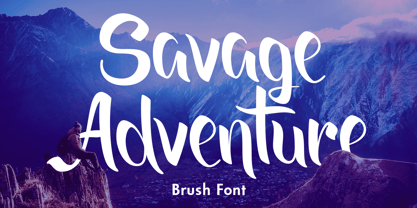 Savage Adventure Font Poster 1