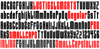 HWT Lustig Elements Font Poster 2