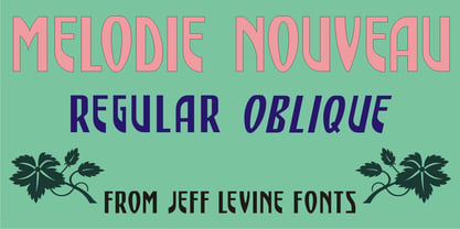 Melodie Nouveau JNL Font Poster 1