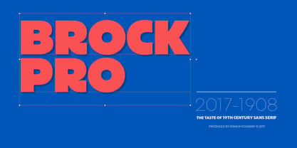 Brock Pro Font Poster 1