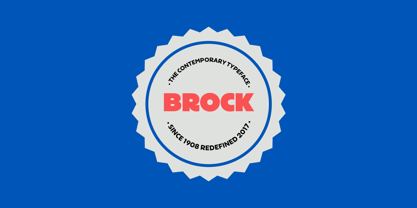 Brock Pro Font Poster 8