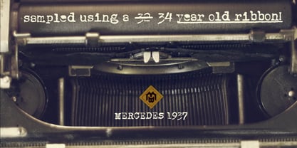 Mercedes1937 Font Poster 1