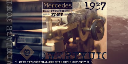 Mercedes1937 Font Poster 2