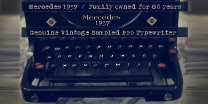 Mercedes1937 Font Poster 3