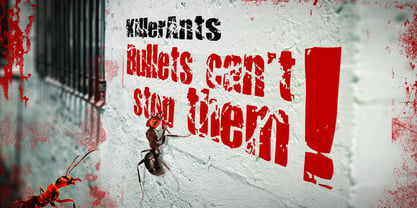 Killer Ants Font Poster 2