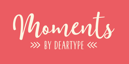 Moments Font Poster 1