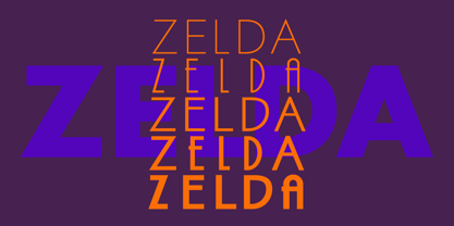 Zelda Font Poster 2