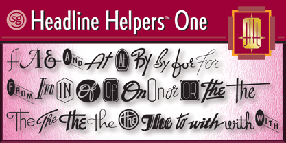 Headline Helpers One SG Font Poster 1