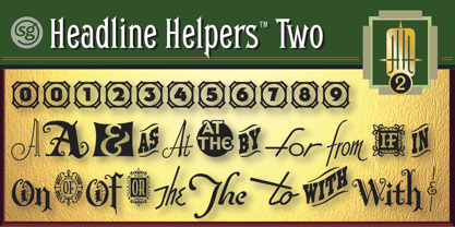 Headline Helpers Two SG Font Poster 1